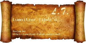 Lumnitzer Tibád névjegykártya